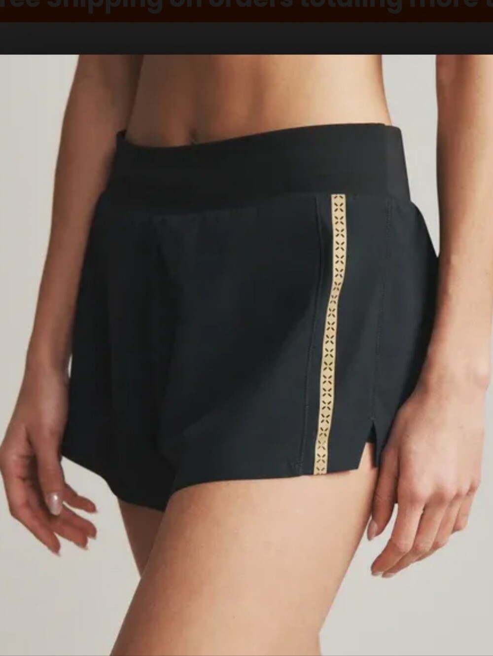 RHONE Breakaway Shorts 3" Black Gold Trim Size Large - Picture 2 of 13